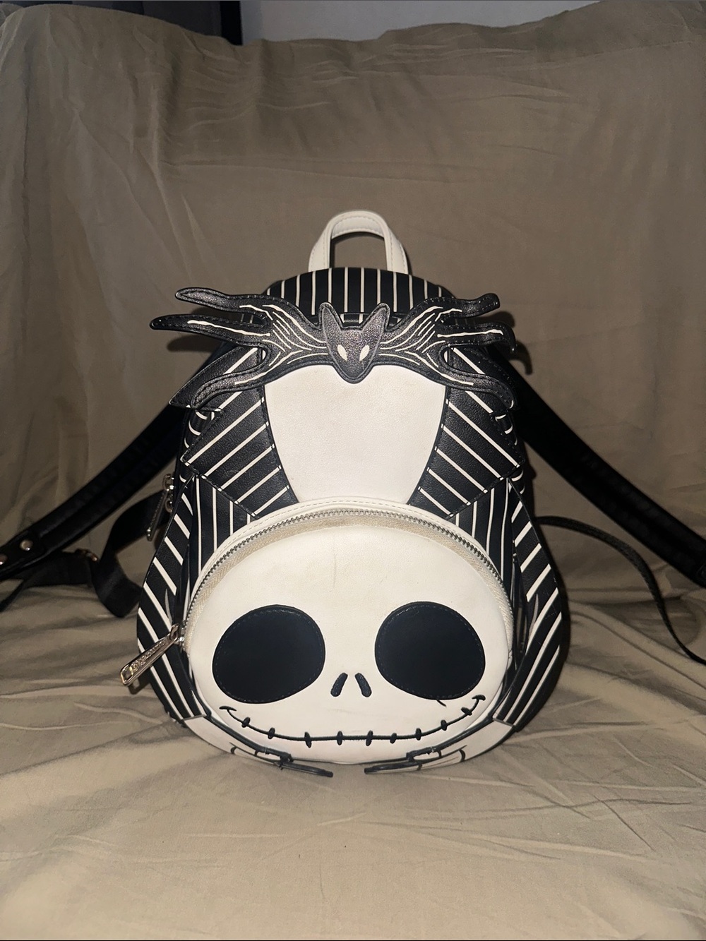Black & White Jack Skellington Mini Backpack